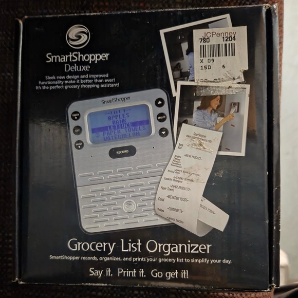 SmartShopper Other - SmartShopper Deluxe Grocery List Organizer SS201 Voice-Activated & Prints Lists!